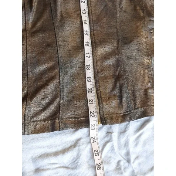 Clara Sun Woo Liquid Leather Jacket Full Zip Sz Large Brown Black - Picture 7 of 13